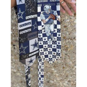 Two (2) NFL Dallas Cowboys Neckties - Men's Necktie - Tie Football